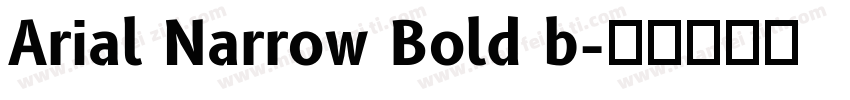 Arial Narrow Bold b字体转换